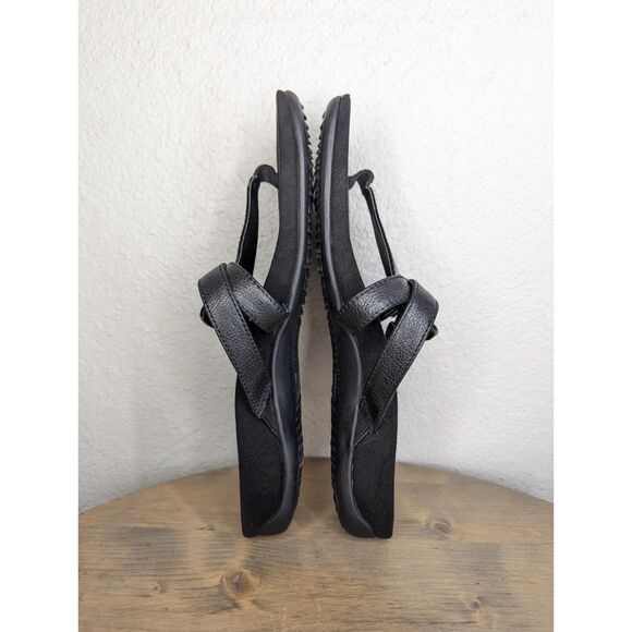 VIONIC Karley Black Sandal Size 8 Supportive Flat Dressy Comfortable Resort - Picture 5 of 9